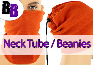 Fleece 3-in-1 Neck Tube Bandanas / Beanie Hats