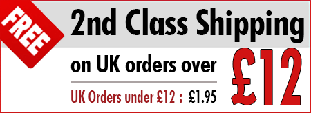 Free UK 2nd Class Shipping on UK Orders over £12