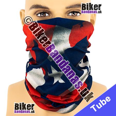 Rippling Rebel Dixie Confederate Flag Multifunctional Headwear / Neck Tube Bandana / Neck Warmer