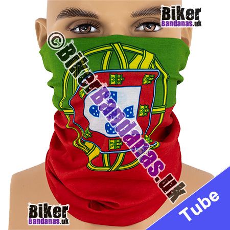 Portuguese Flag of Portugal Neck Tube Bandana / Multifunctional Headwear / Neck Warmer