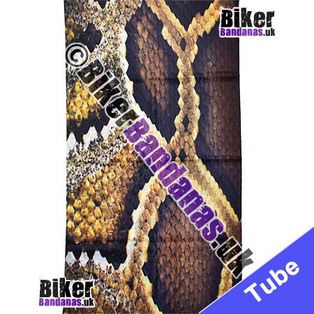 Fabric view of Snakeskin Multifunctional Headwear / Neck Tube Bandana / Neck Warmer