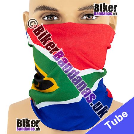 South Africa Flag Neck Tube Bandana / Multifunctional Headwear / Neck Warmer