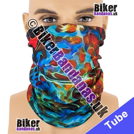 Colourful Chameleon Frog Neck Tube Bandana / Multifunctional Headwear / Neck Warmer